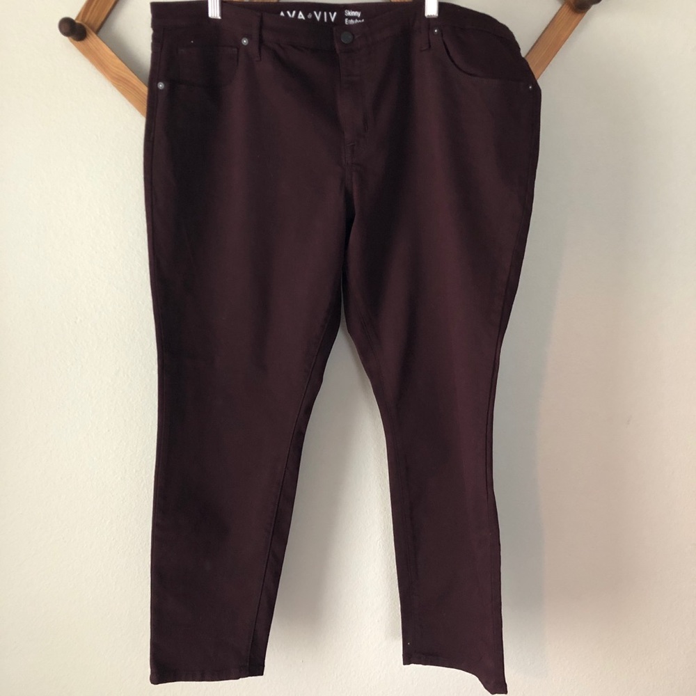 Nwot brown/Maroon jeans